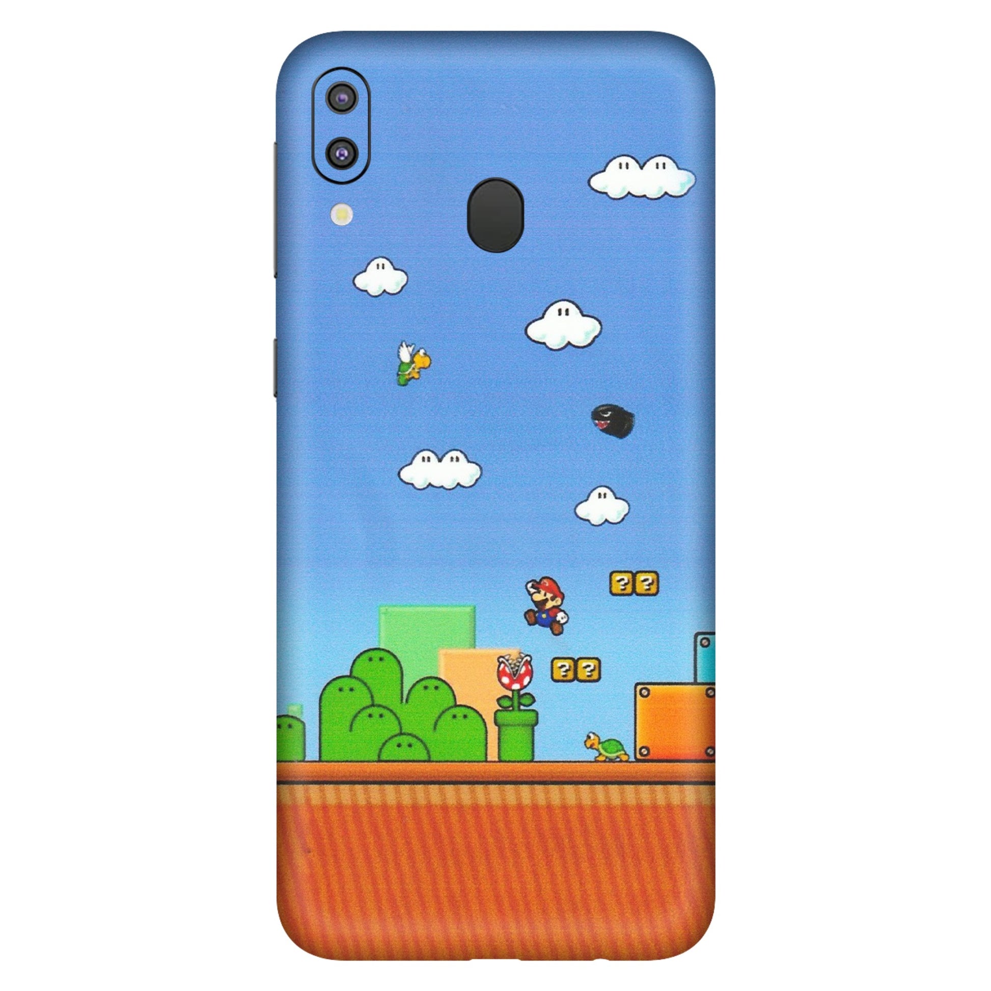 Samsung M/F/Note/Flip and C Phone Skins (All Models) - Mario Game Scene - Matte Finish (M-24) Samsung Galaxy M20