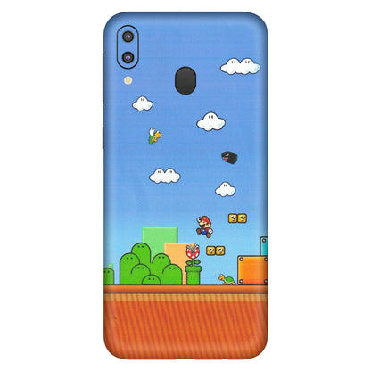 Samsung M/F/Note/Flip and C Phone Skins (All Models) - Mario Game Scene - Matte Finish (M-24) Samsung Galaxy M20