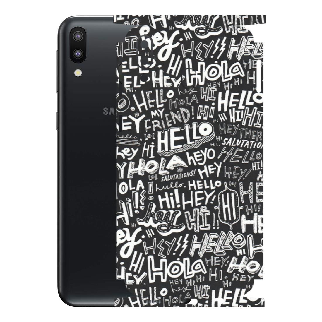 Samsung M/F/Note/Flip and C Phone Skins (All Models) - Hi Hello Doodles - Matte Finish (M-25) Samsung Galaxy M20