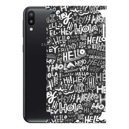 Samsung M/F/Note/Flip and C Phone Skins (All Models) - Hi Hello Doodles - Matte Finish (M-25) Samsung Galaxy M20