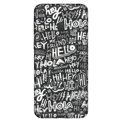 Samsung M/F/Note/Flip and C Phone Skins (All Models) - Hi Hello Doodles - Matte Finish (M-25) Samsung Galaxy M20