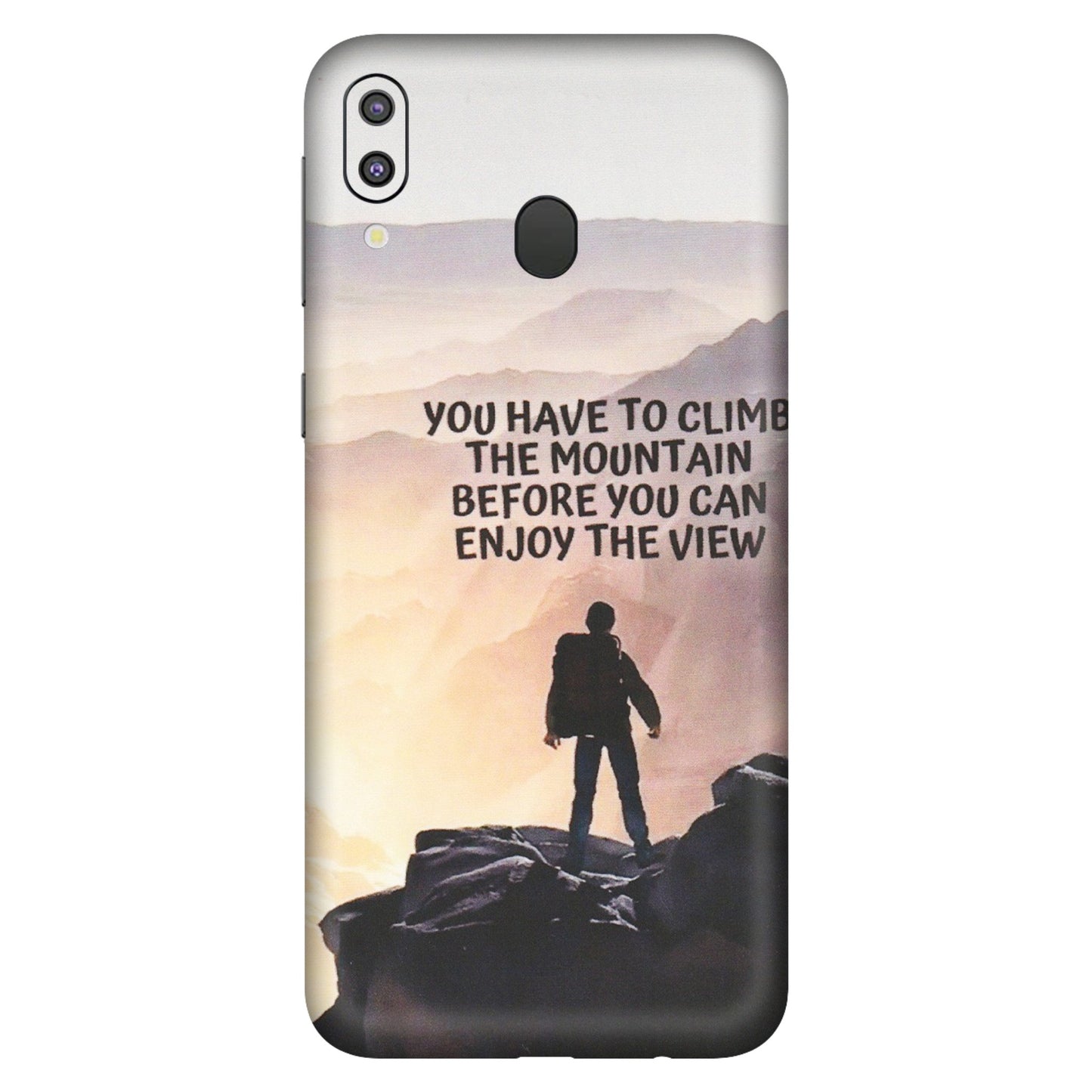 Samsung M/F/Note/Flip and C Phone Skins (All Models) - Motivational Hiking Mountain - Matte Finish (M-28) Samsung Galaxy M20