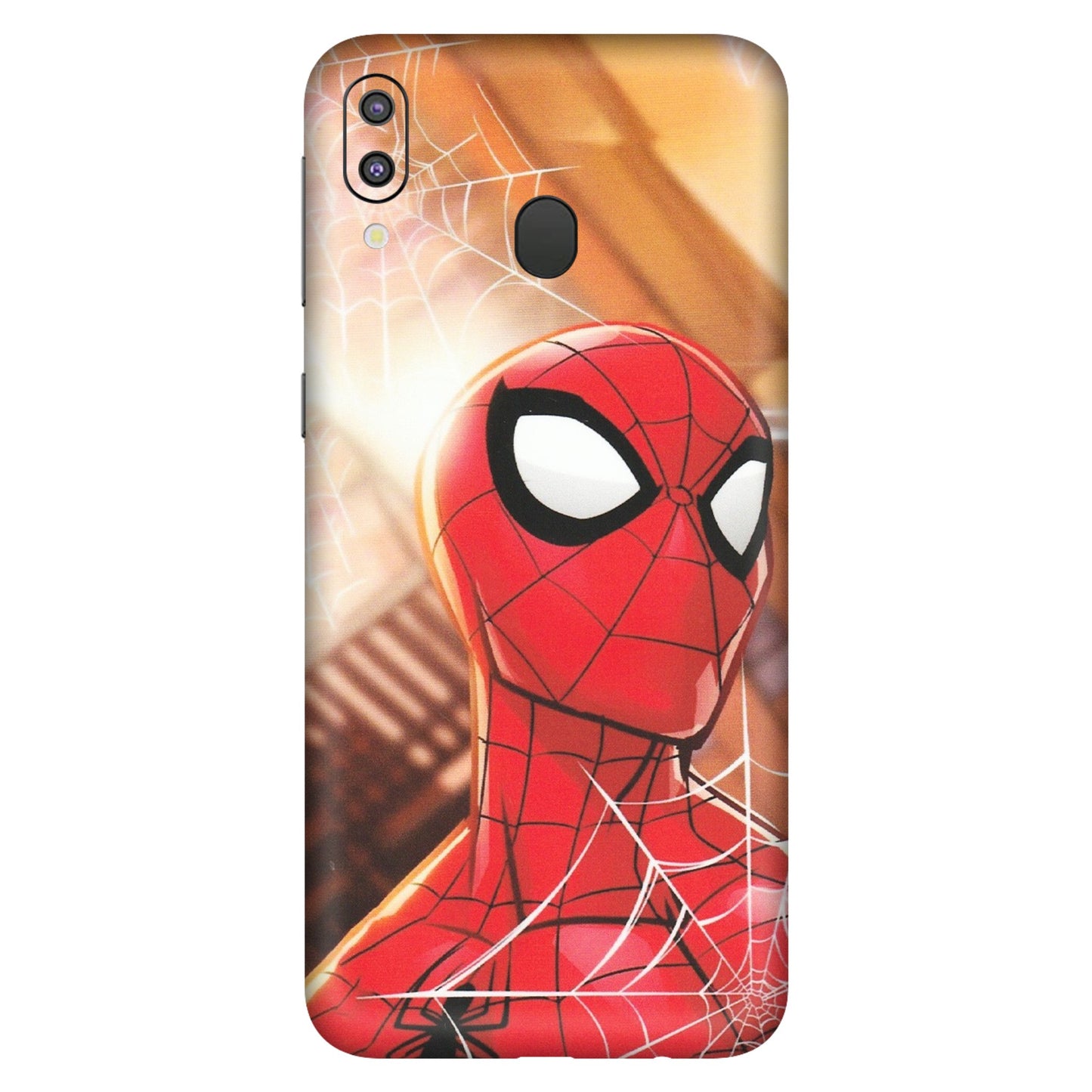 Samsung M/F/Note/Flip and C Phone Skins (All Models) - Spiderman Face New - Matte Finish (M-41) Samsung Galaxy M20