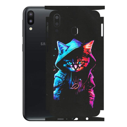 Samsung M/F/Note/Flip and C Phone Skins (All Models) - Cyberpunk Cat - Matte Finish (M-45) Samsung Galaxy M20