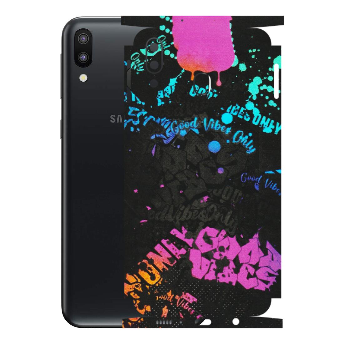 Samsung M/F/Note/Flip and C Phone Skins (All Models) - Majestic Black Vibes - Matte Finish (M-62) Samsung Galaxy M20