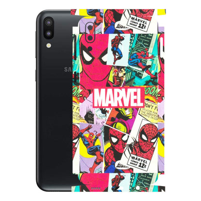 Samsung M/F/Note/Flip and C Phone Skins (All Models) - Marvel Comic Spiderman Grafitti - Matte Finish (M-72) Samsung Galaxy M20