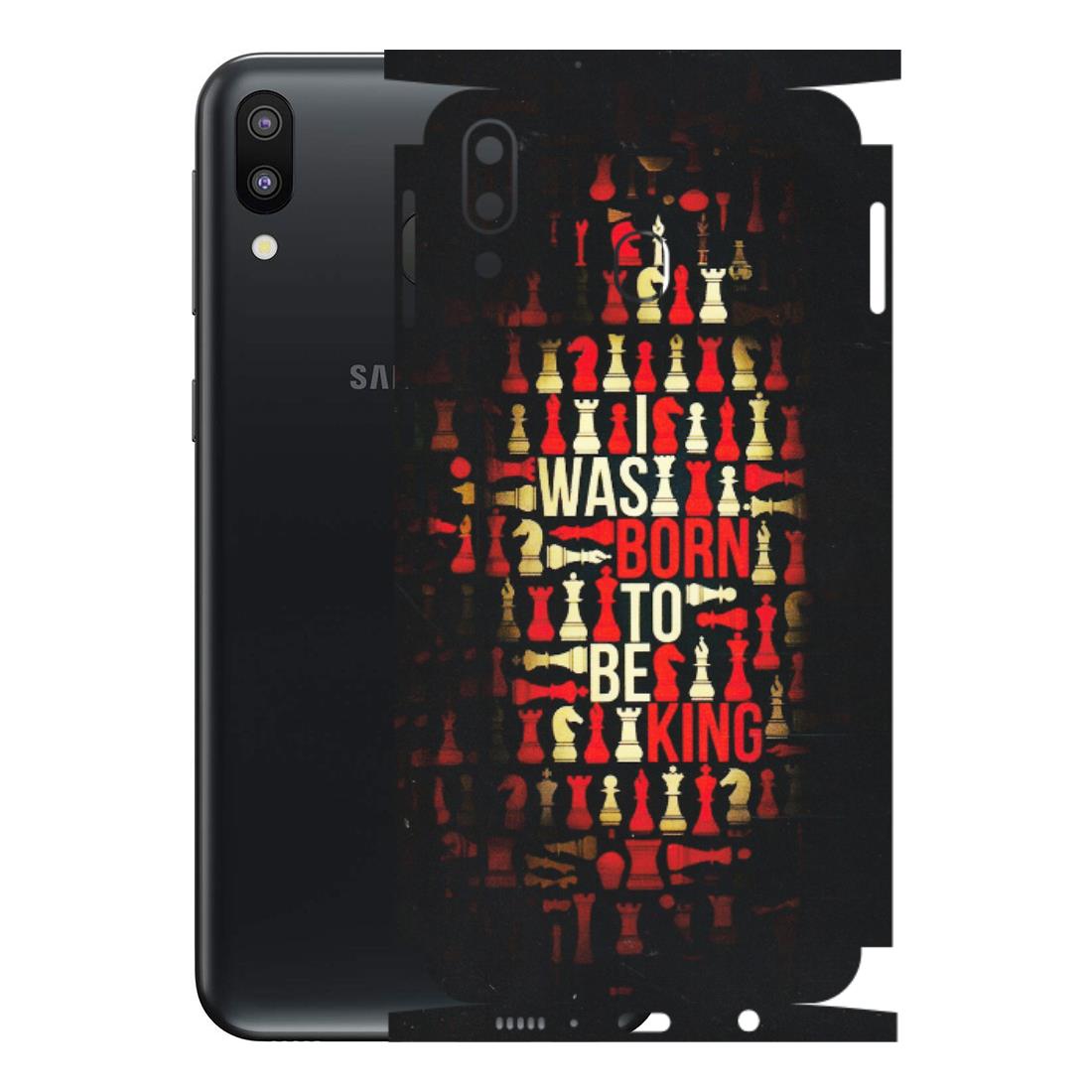 Samsung M/F/Note/Flip and C Phone Skins (All Models) - Born To Be King - Matte Finish (M-73) Samsung Galaxy M20