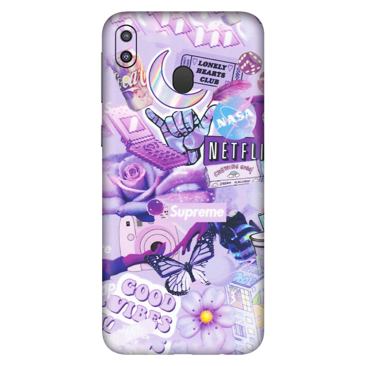 Samsung M/F/Note/Flip and C Phone Skins (All Models) - Supreme Purple Magic - Matte Finish (M-88) Samsung Galaxy M20