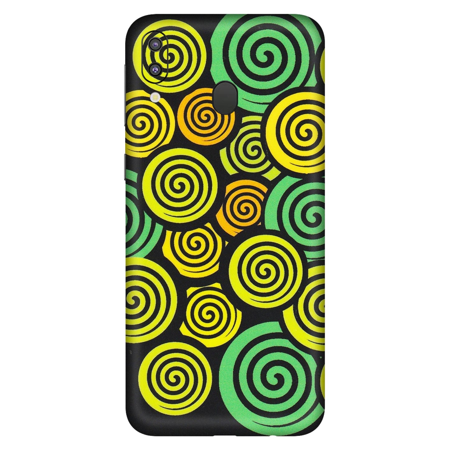 Samsung M/F/Note/Flip and C Phone Skins (All Models) - Crazy Spiral - Matte Finish (M-91) Samsung Galaxy M20