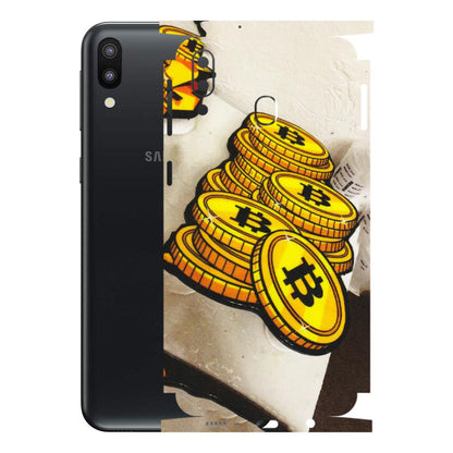 Samsung M/F/Note/Flip and C Phone Skins (All Models) - Billionaire Bitcoin Collection - Matte Finish (M-92) Samsung Galaxy M20