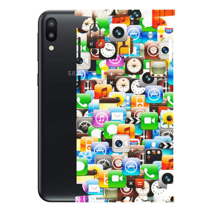 Samsung M/F/Note/Flip and C Phone Skins (All Models) - All Apple Icons - Matte Finish (M-93) Samsung Galaxy M20