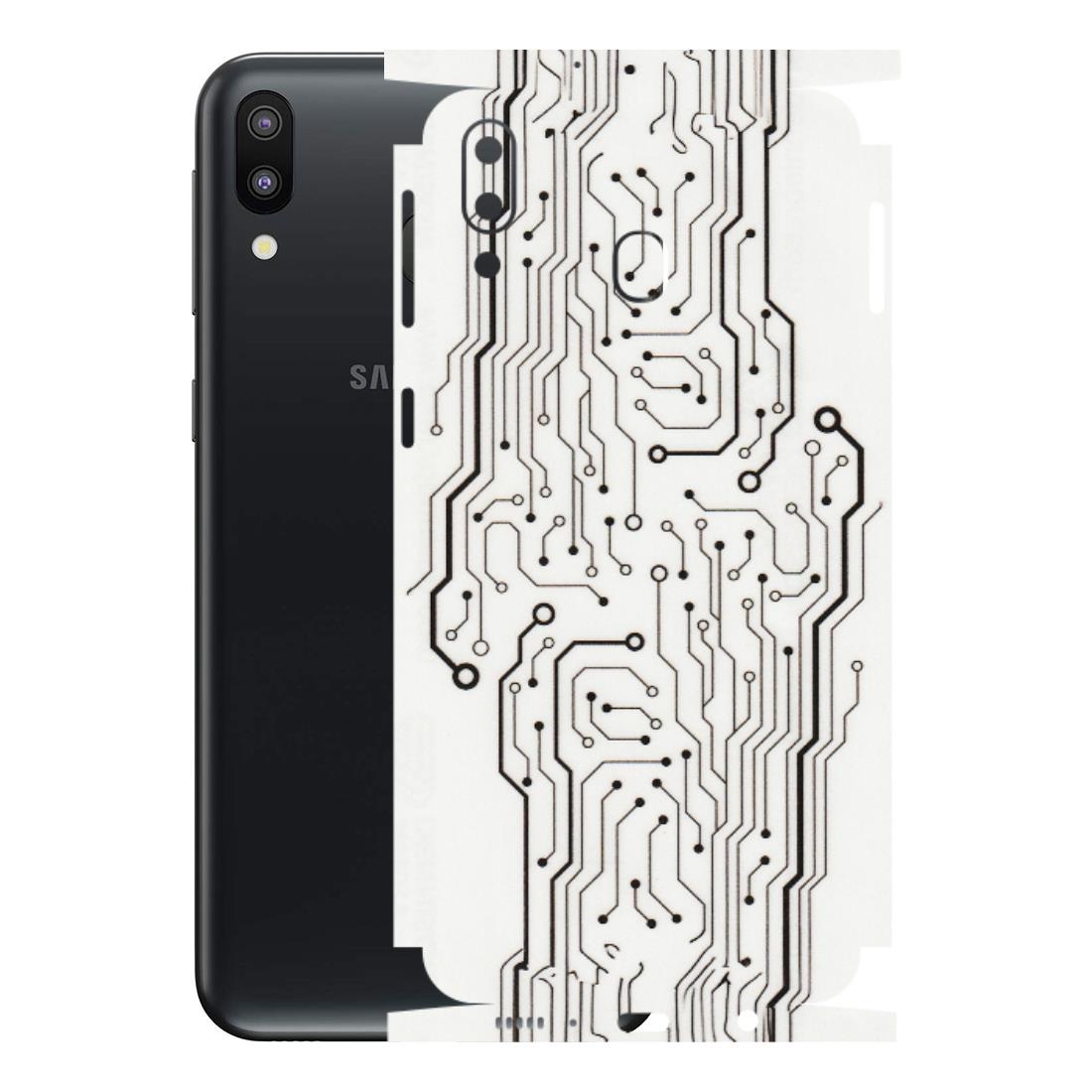 Samsung M/F/Note/Flip and C Phone Skins (All Models) - Tech Circuits - Transparent Finish (T-03) Samsung Galaxy M20