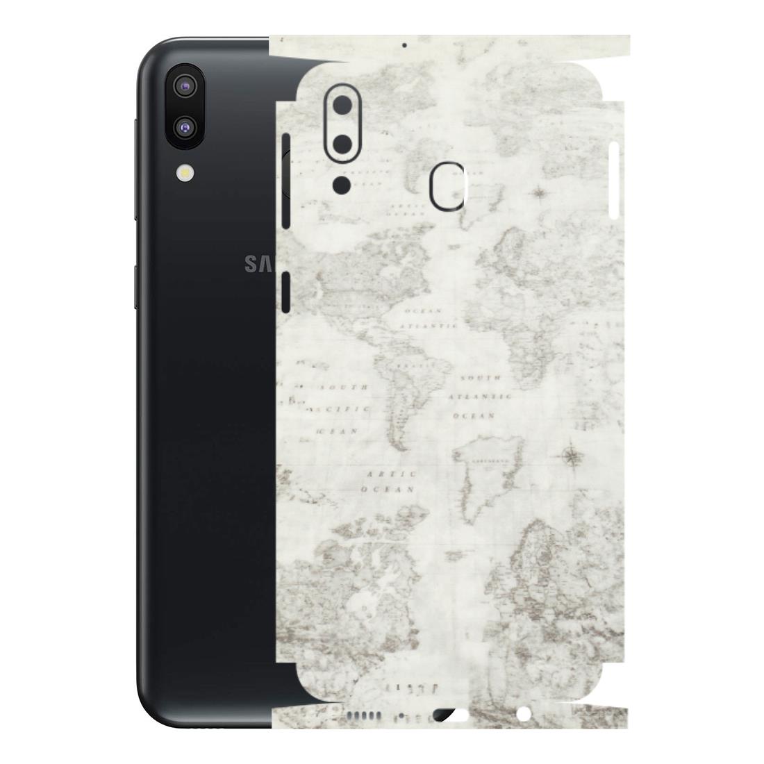 Samsung M/F/Note/Flip and C Phone Skins (All Models) - World Travel Map - Transparent Finish (T-04) Samsung Galaxy M20