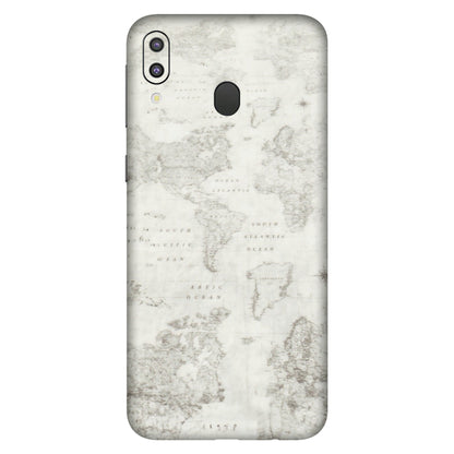 Samsung M/F/Note/Flip and C Phone Skins (All Models) - World Travel Map - Transparent Finish (T-04) Samsung Galaxy M20
