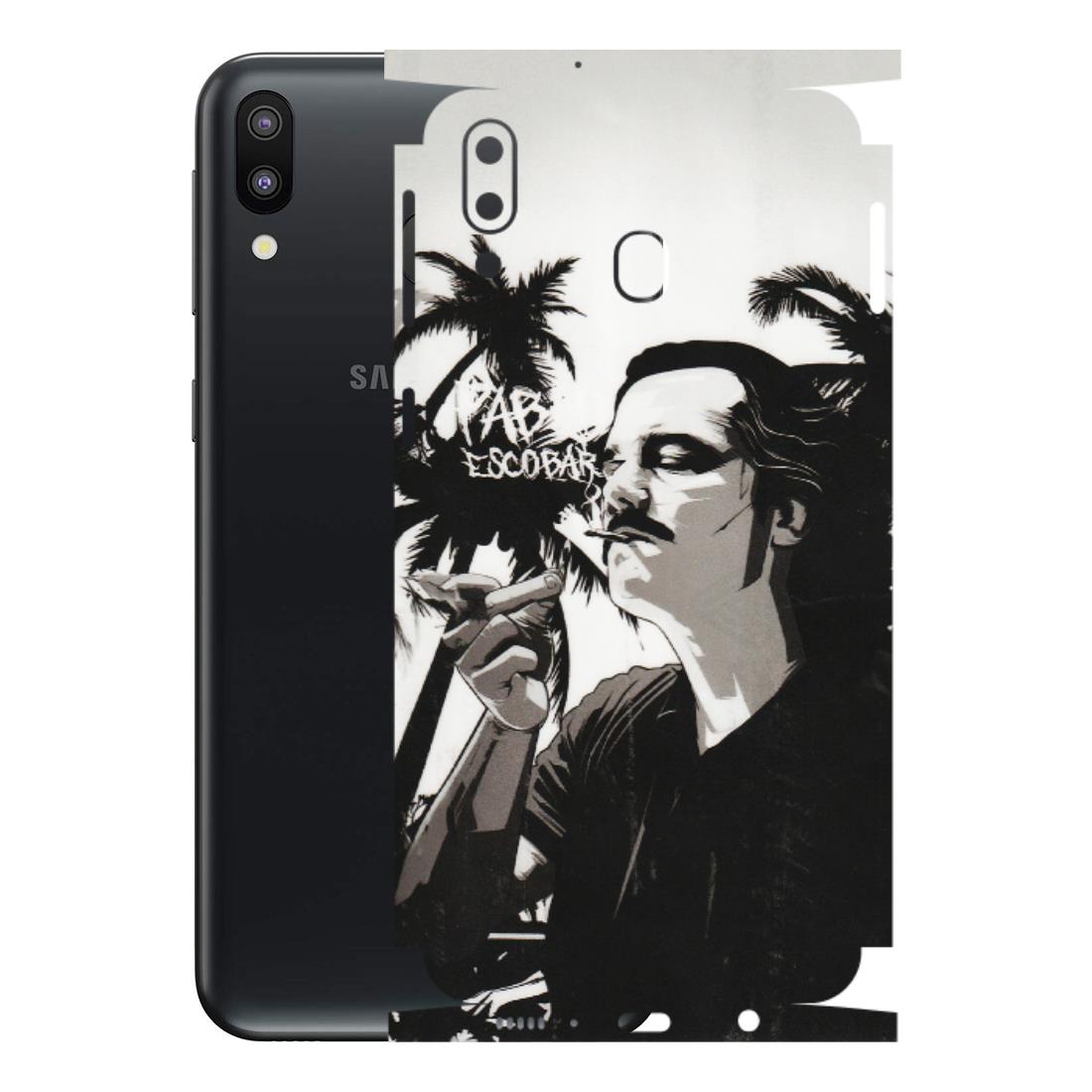 Samsung M/F/Note/Flip and C Phone Skins (All Models) - Pab Escobar - Transparent Finish (T-05) Samsung Galaxy M20