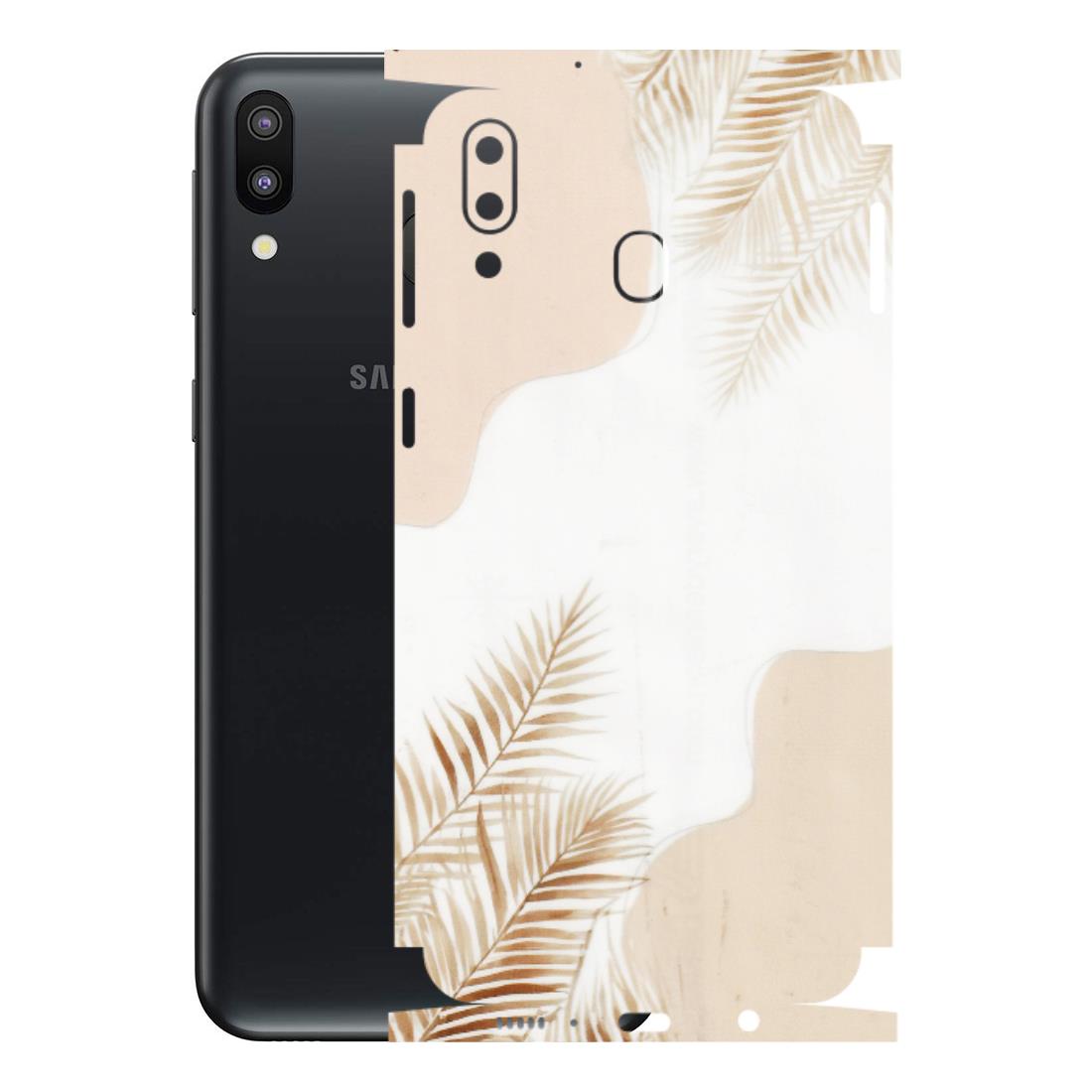 Samsung M/F/Note/Flip and C Phone Skins (All Models) - Gold Petals Abstract - Transparent Finish (T-08) Samsung Galaxy M20