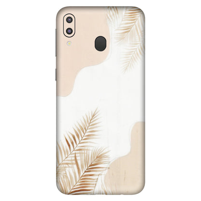 Samsung M/F/Note/Flip and C Phone Skins (All Models) - Gold Petals Abstract - Transparent Finish (T-08) Samsung Galaxy M20