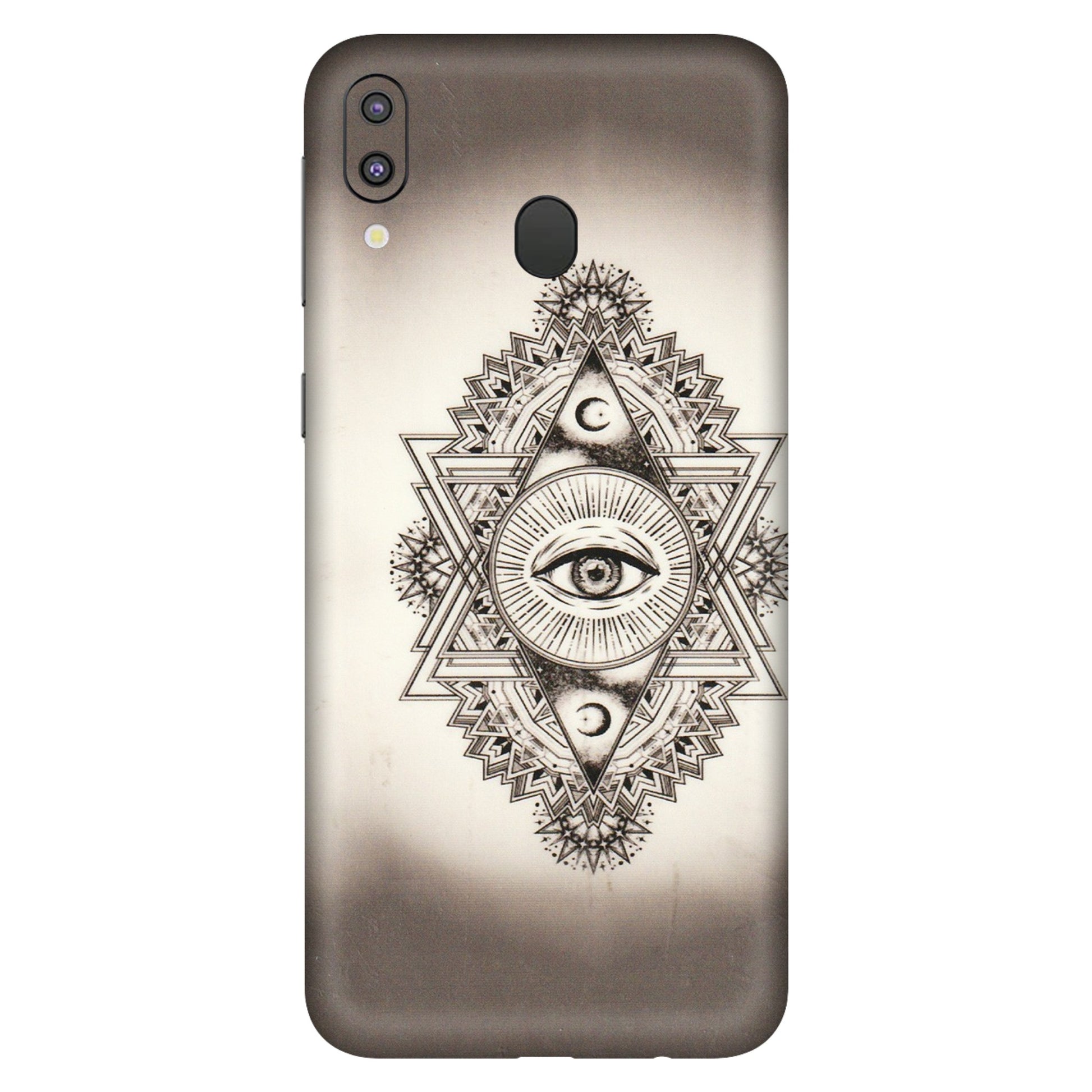 Samsung M/F/Note/Flip and C Phone Skins (All Models) - Illuminati Great Eye - Transparent Finish (T-14) Samsung Galaxy M20