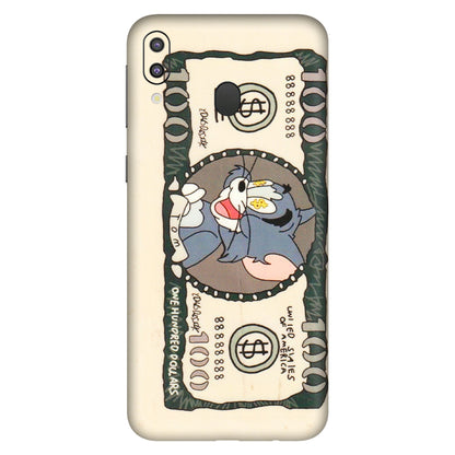 Samsung M/F/Note/Flip and C Phone Skins (All Models) - One Hundred Dollar Tom - Transparent Finish (T-16) Samsung Galaxy M20