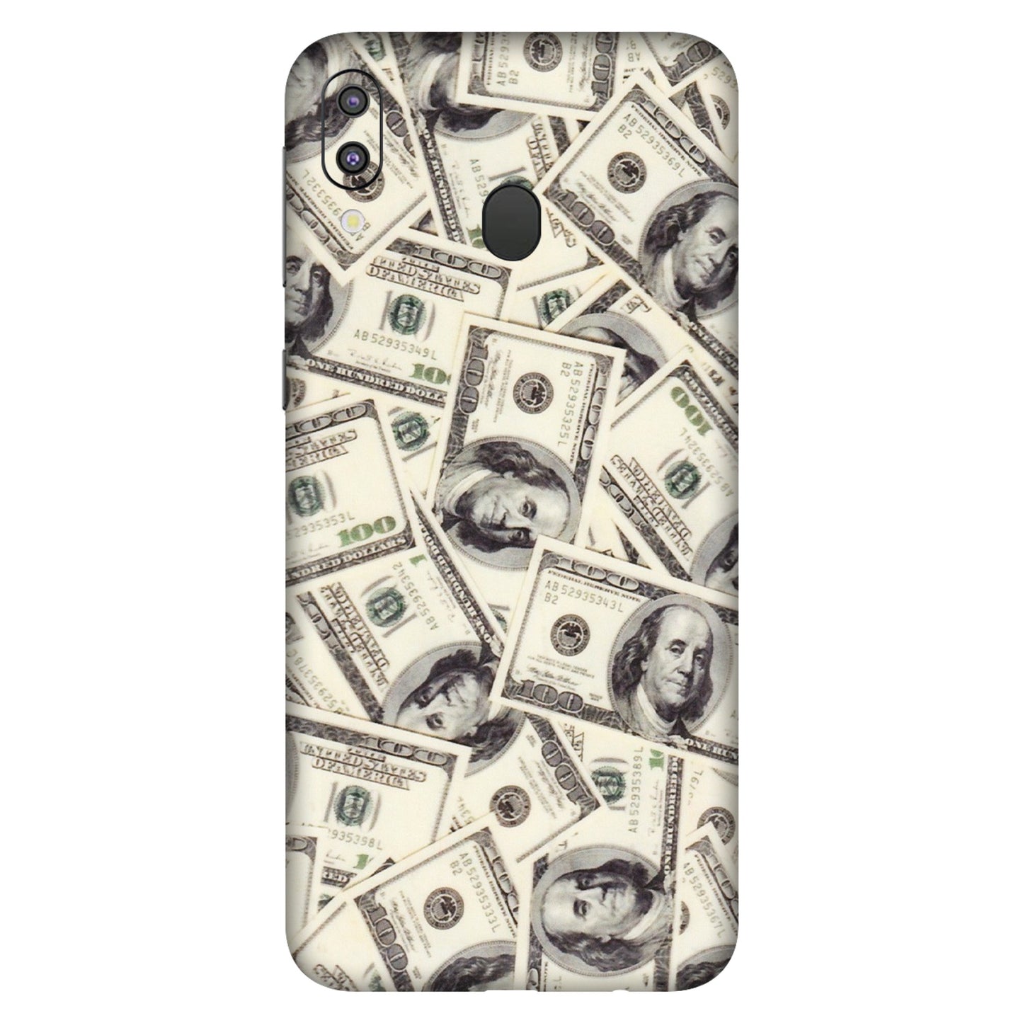 Samsung M/F/Note/Flip and C Phone Skins (All Models) - Dollar Lover - Transparent Finish (T-17) Samsung Galaxy M20