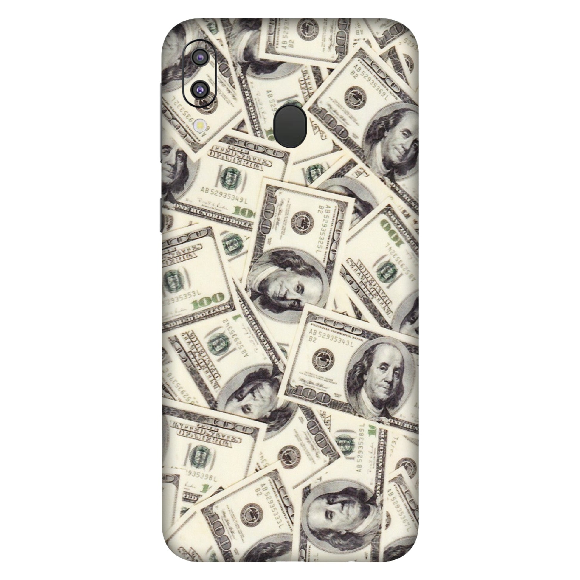 Samsung M/F/Note/Flip and C Phone Skins (All Models) - Dollar Lover - Transparent Finish (T-17) Samsung Galaxy M20