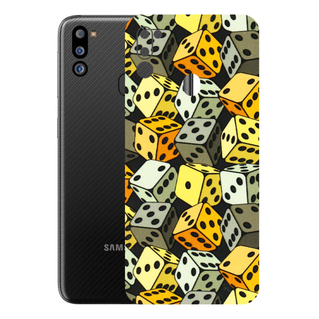 Samsung M/F/Note/Flip and C Phone Skins (All Models) - Dices Of Life - 3D Embossed Finish (L-04) Samsung Galaxy M21 2021