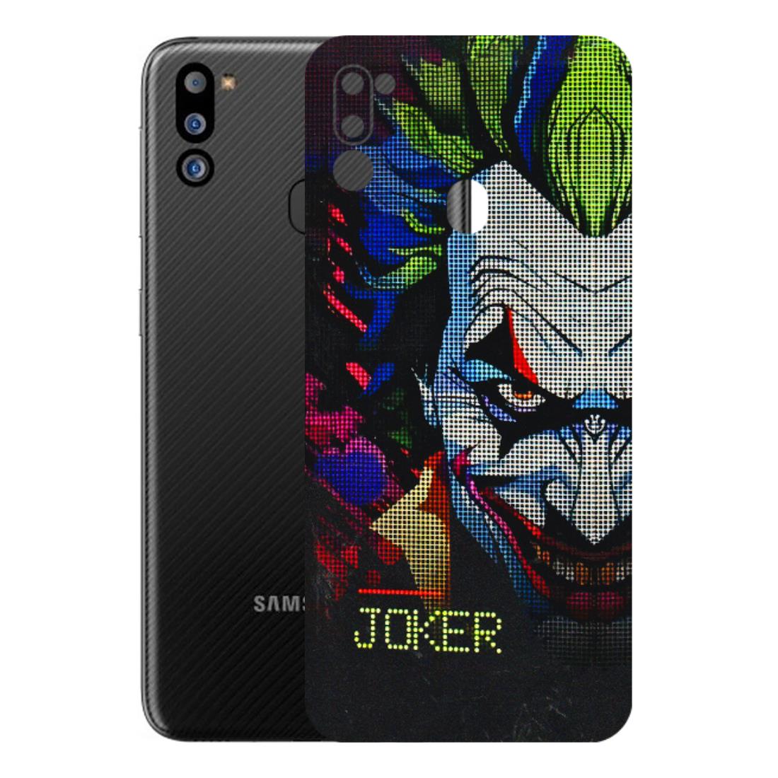 Samsung M/F/Note/Flip and C Phone Skins (All Models) - Joker Dot Matrix - 3D Embossed Finish (L-08) Samsung Galaxy M21 2021