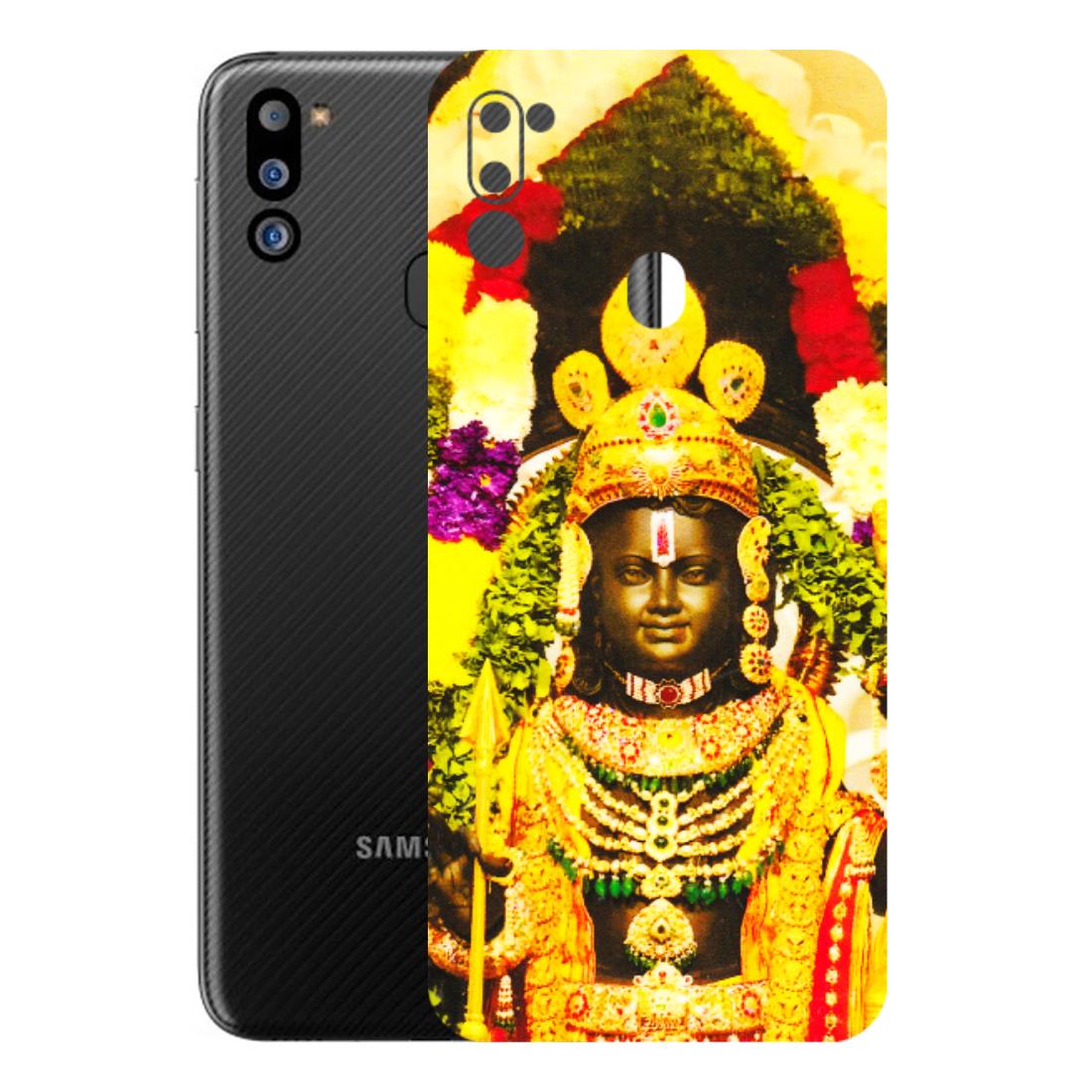Samsung M/F/Note/Flip and C Phone Skins (All Models) - Ram Lalla Ayodhya - 3D Embossed Finish (L-103) Samsung Galaxy M21 2021