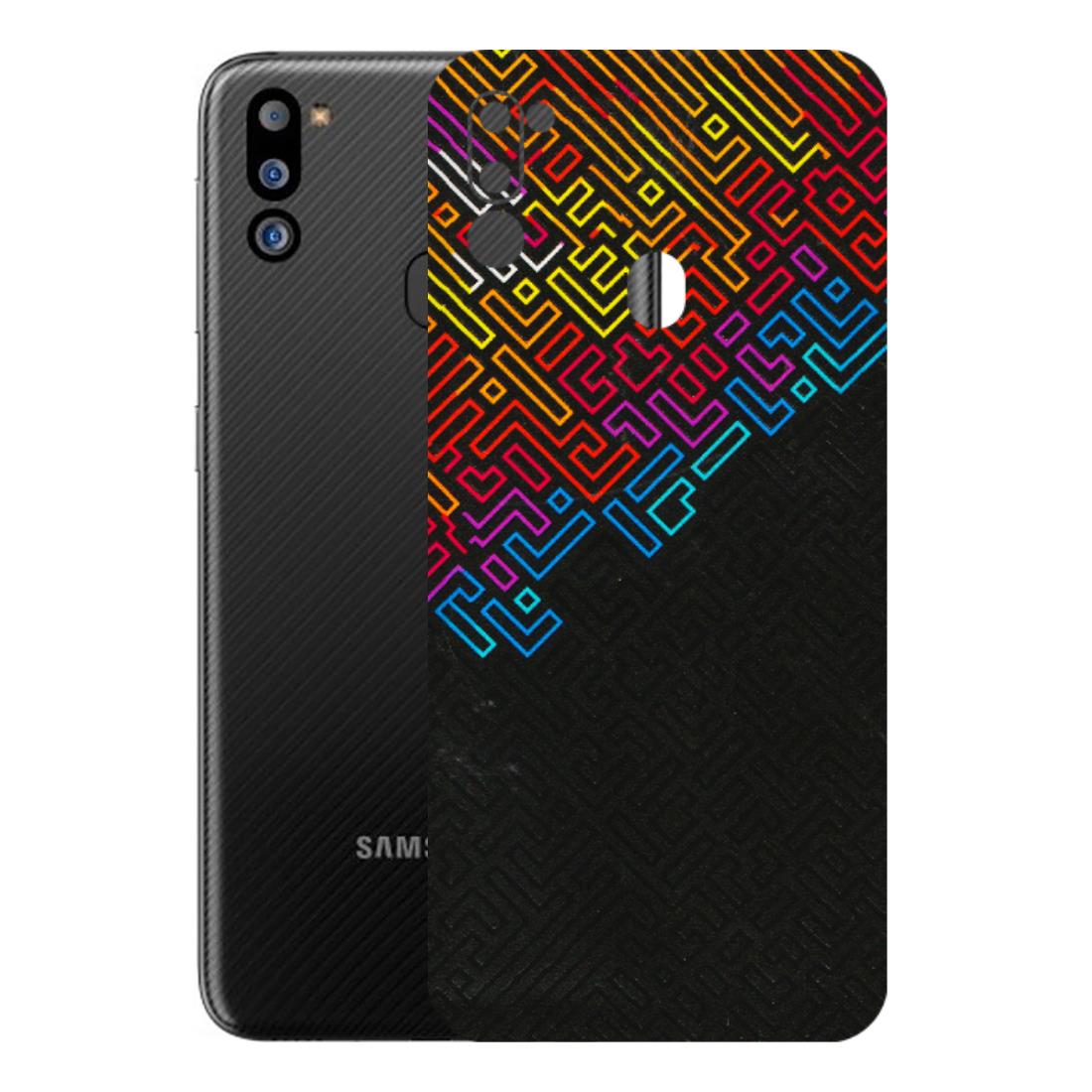 Samsung M/F/Note/Flip and C Phone Skins (All Models) - Dotme Pattern Art - 3D Embossed Finish (L-121) Samsung Galaxy M21 2021