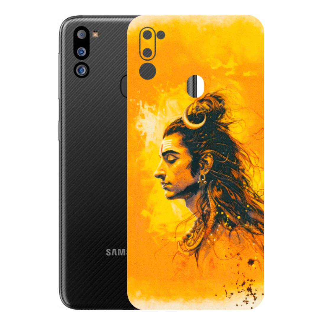 Samsung M/F/Note/Flip and C Phone Skins (All Models) - Shiv Shakti - 3D Embossed Finish (L-14) Samsung Galaxy M21 2021