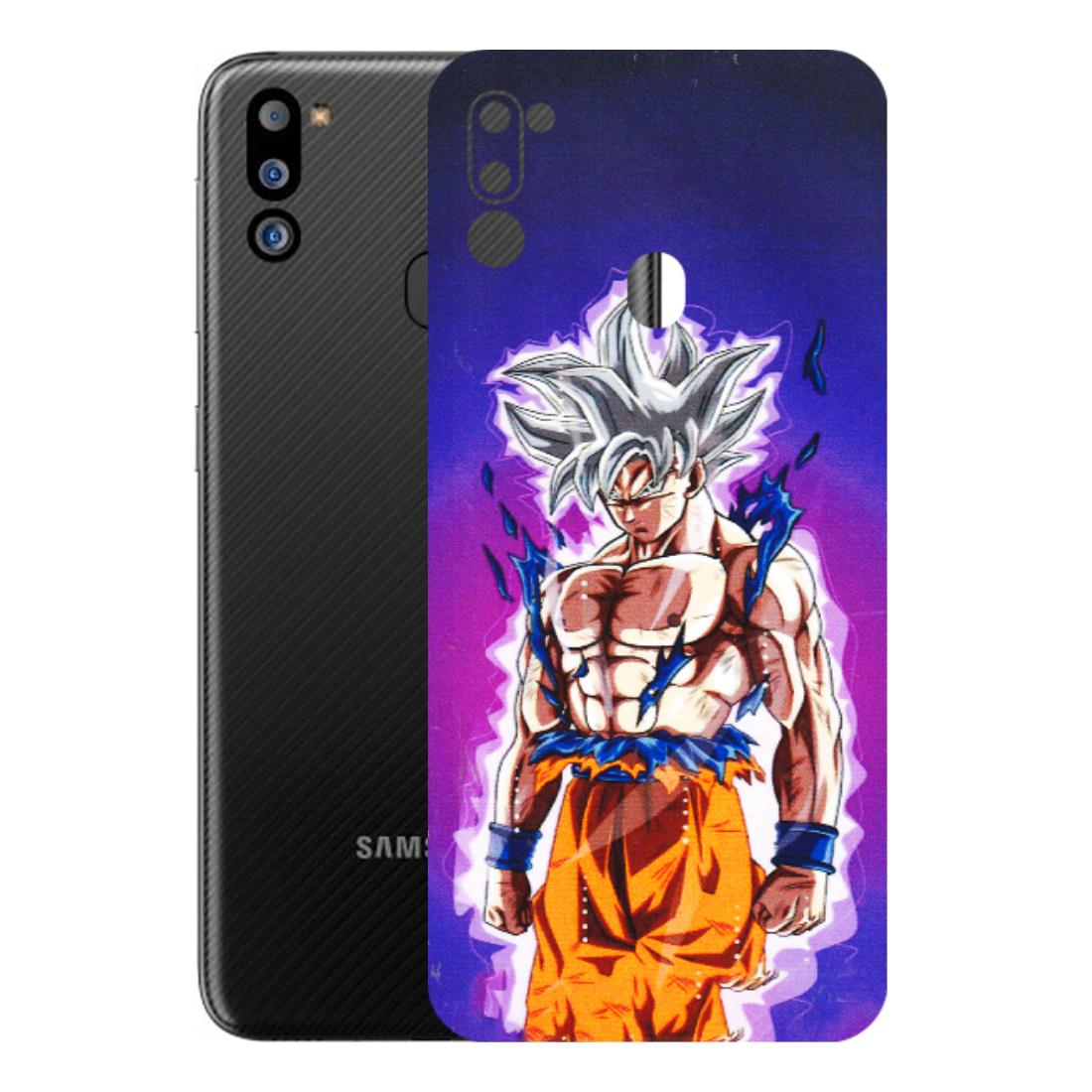 Samsung M/F/Note/Flip and C Phone Skins (All Models) - Goku Purple Anime - 3D Embossed Finish (L-147) Samsung Galaxy M21 2021