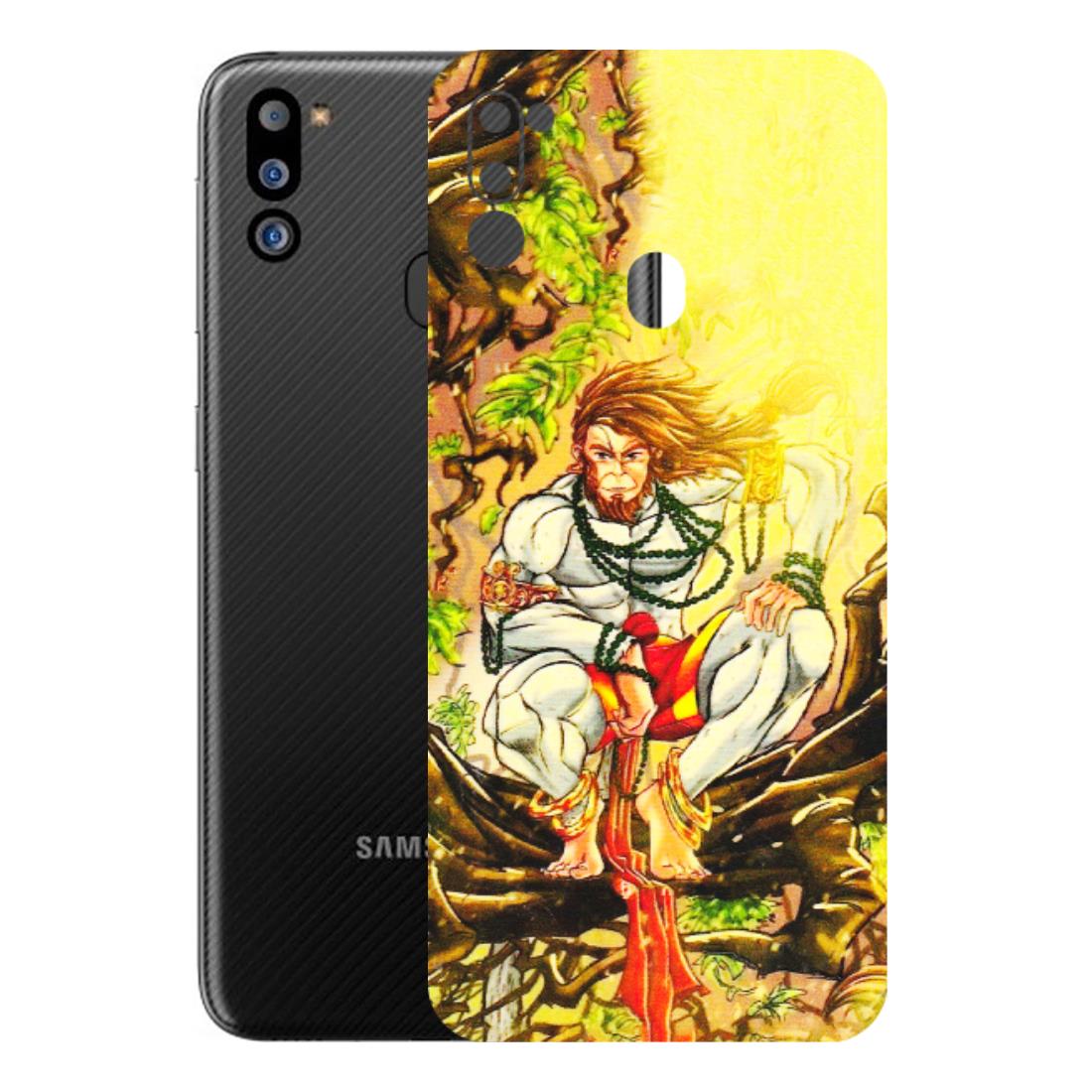Samsung M/F/Note/Flip and C Phone Skins (All Models) - Lord Hanuman - 3D Embossed Finish (L-152) Samsung Galaxy M21 2021
