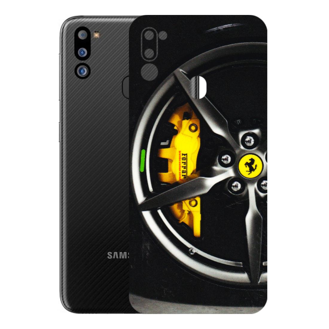 Samsung M/F/Note/Flip and C Phone Skins (All Models) - Ferrari Wheel Alloy - 3D Embossed Finish (L-173) Samsung Galaxy M21 2021