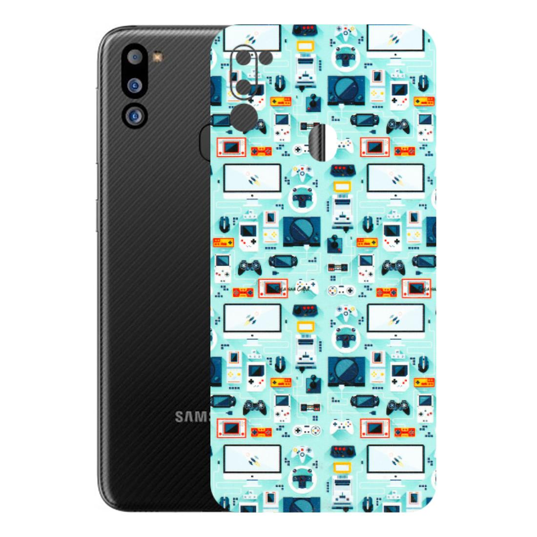 Samsung M/F/Note/Flip and C Phone Skins (All Models) - Gadgets Doodle - 3D Embossed Finish (L-184) Samsung Galaxy M21 2021