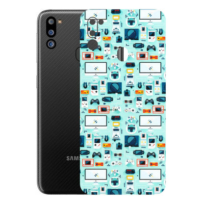 Samsung M/F/Note/Flip and C Phone Skins (All Models) - Gadgets Doodle - 3D Embossed Finish (L-184) Samsung Galaxy M21 2021