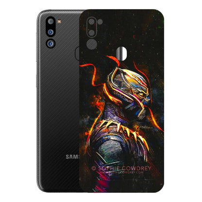 Samsung M/F/Note/Flip and C Phone Skins (All Models) - Black Panther - 3D Embossed Finish (L-190) Samsung Galaxy M21 2021