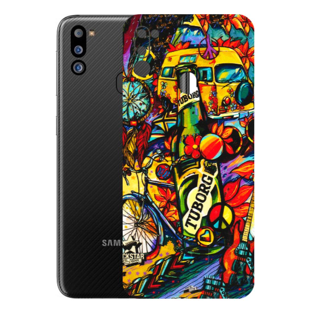 Samsung M/F/Note/Flip and C Phone Skins (All Models) - Cool Beer Bottle - 3D Embossed Finish (L-193) Samsung Galaxy M21 2021