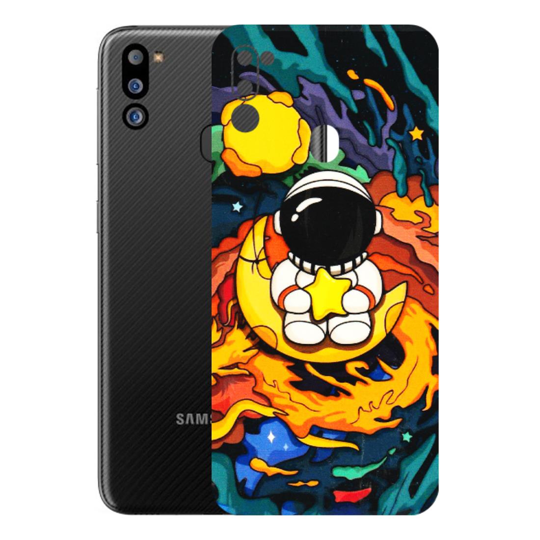 Samsung M/F/Note/Flip and C Phone Skins (All Models) - Baby Astronaut - 3D Embossed Finish (L-197) Samsung Galaxy M21 2021