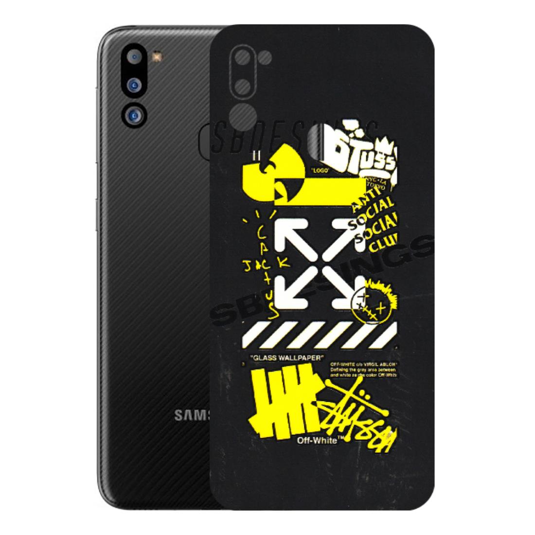 Samsung M/F/Note/Flip and C Phone Skins (All Models) - Anti Social Graffiti - 3D Embossed Finish (L-198) Samsung Galaxy M21 2021