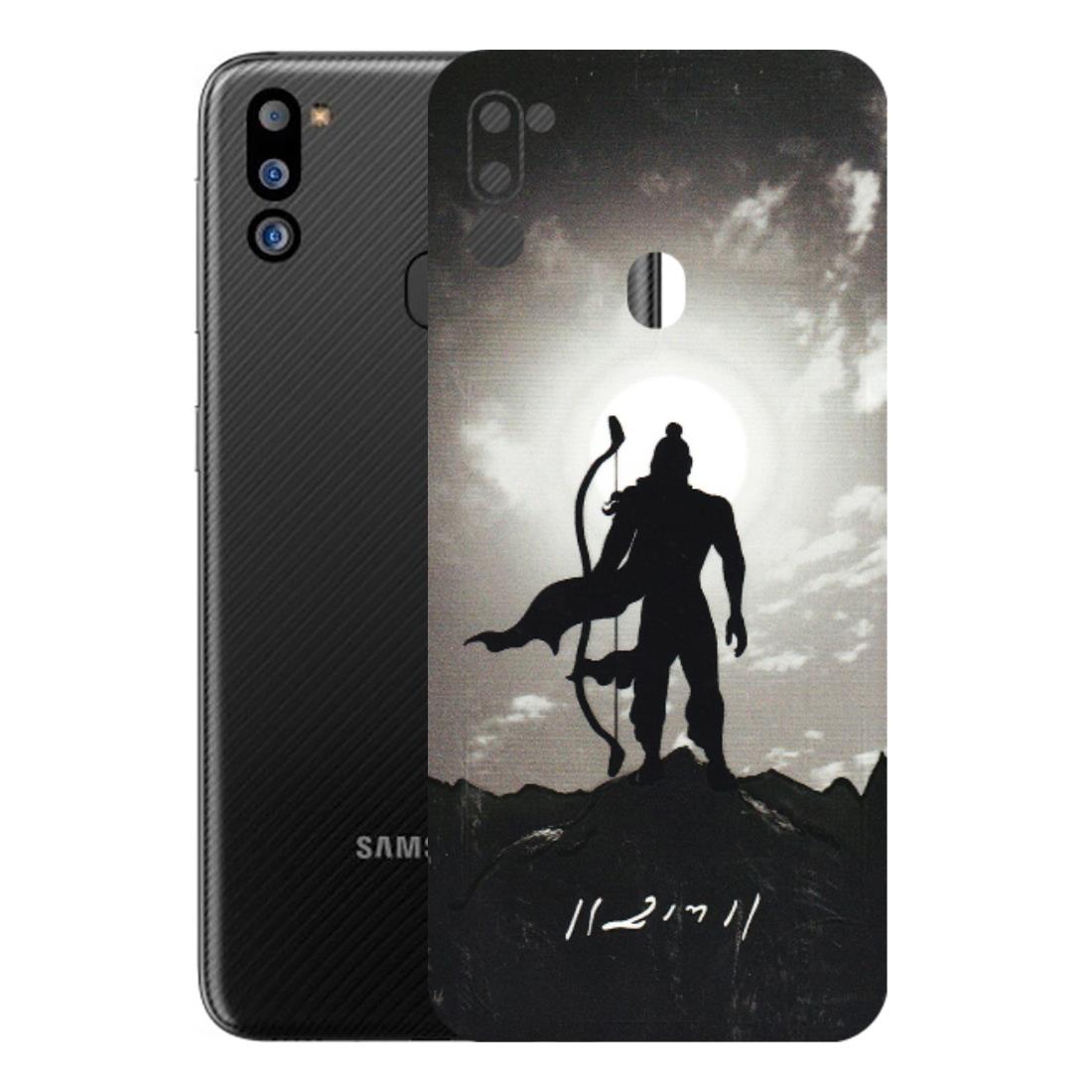Samsung M/F/Note/Flip and C Phone Skins (All Models) - Jai Siya Ram - 3D Embossed Finish (L-200) Samsung Galaxy M21 2021