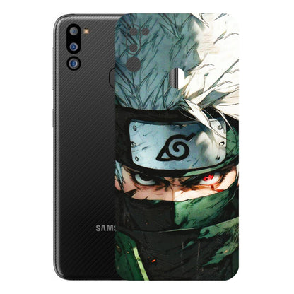 Samsung M/F/Note/Flip and C Phone Skins (All Models) - Kakashi Red Eye Focus - 3D Embossed Finish (L-227) Samsung Galaxy M21 2021