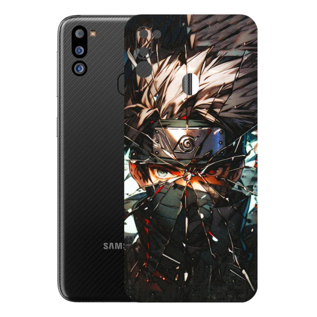 Samsung M/F/Note/Flip and C Phone Skins (All Models) - Kakashi Shattered Glass Effect - 3D Embossed Finish (L-237) Samsung Galaxy M21 2021