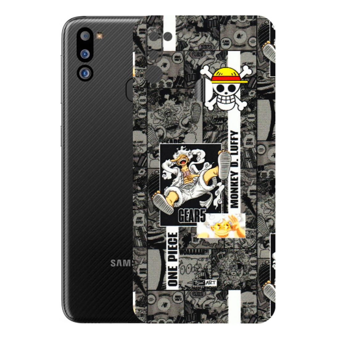 Samsung M/F/Note/Flip and C Phone Skins (All Models) - Cuffy Anime MonkeyCamic - 3D Embossed Finish (L-242) Samsung Galaxy M21 2021