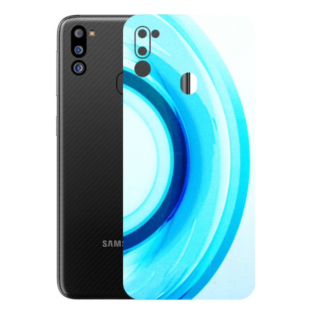 Samsung M/F/Note/Flip and C Phone Skins (All Models) - The Blue Curve - 3D Embossed Finish (L-244) Samsung Galaxy M21 2021