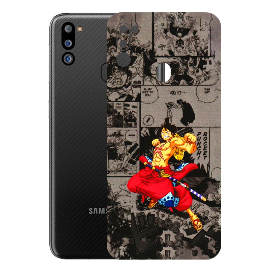 Samsung M/F/Note/Flip and C Phone Skins (All Models) - One Piece Rocket Punch Manga - 3D Embossed Finish (L-25) Samsung Galaxy M21 2021