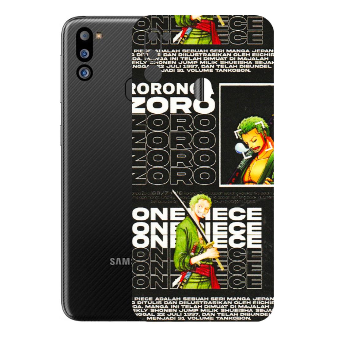 Samsung M/F/Note/Flip and C Phone Skins (All Models) - One Piece Zoro - 3D Embossed Finish (L-250) Samsung Galaxy M21 2021