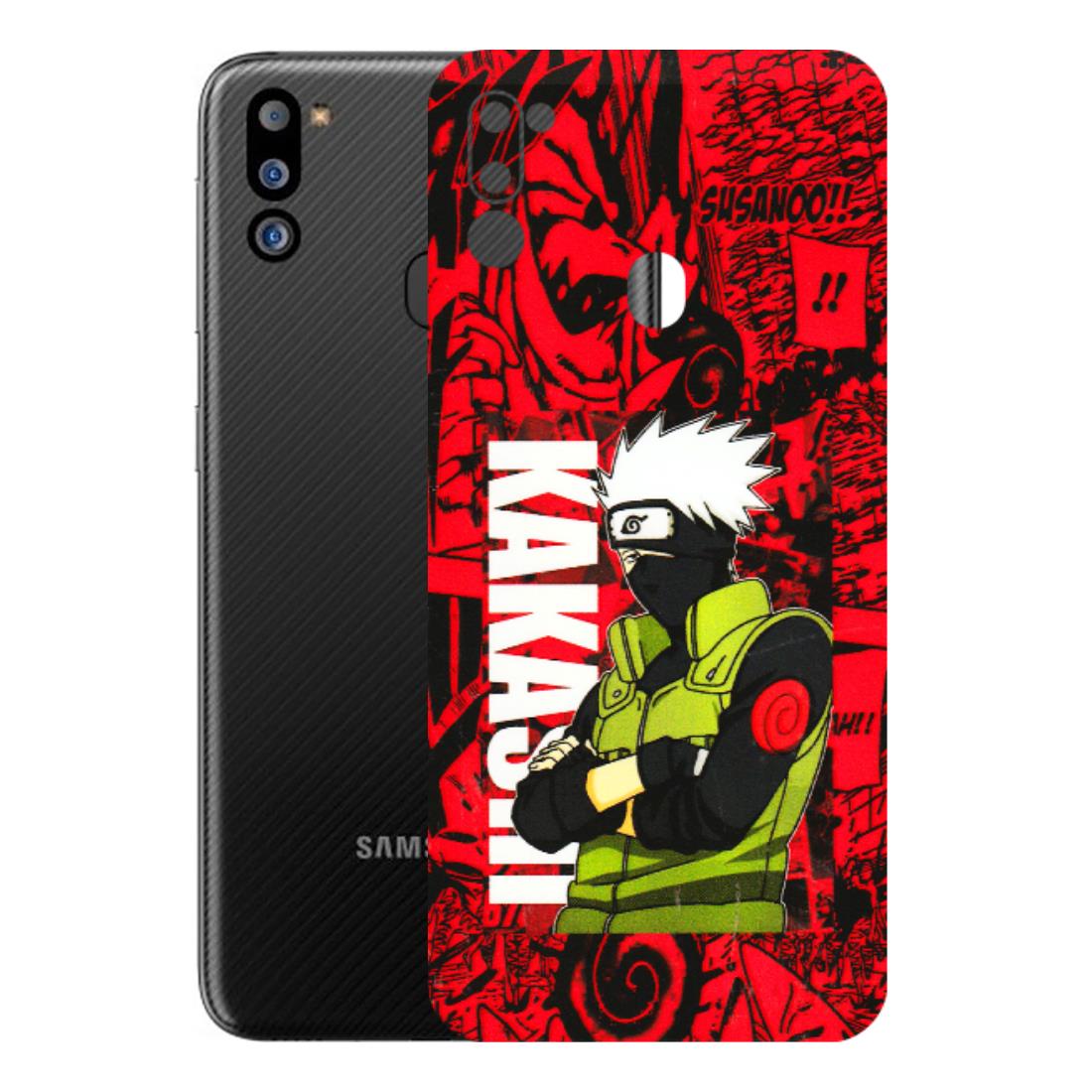 Samsung M/F/Note/Flip and C Phone Skins (All Models) - Kakashi Red Anime - 3D Embossed Finish (L-251) Samsung Galaxy M21 2021