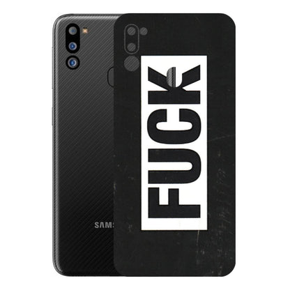 Samsung M/F/Note/Flip and C Phone Skins (All Models) - The F Word - 3D Embossed Finish (L-255) Samsung Galaxy M21 2021
