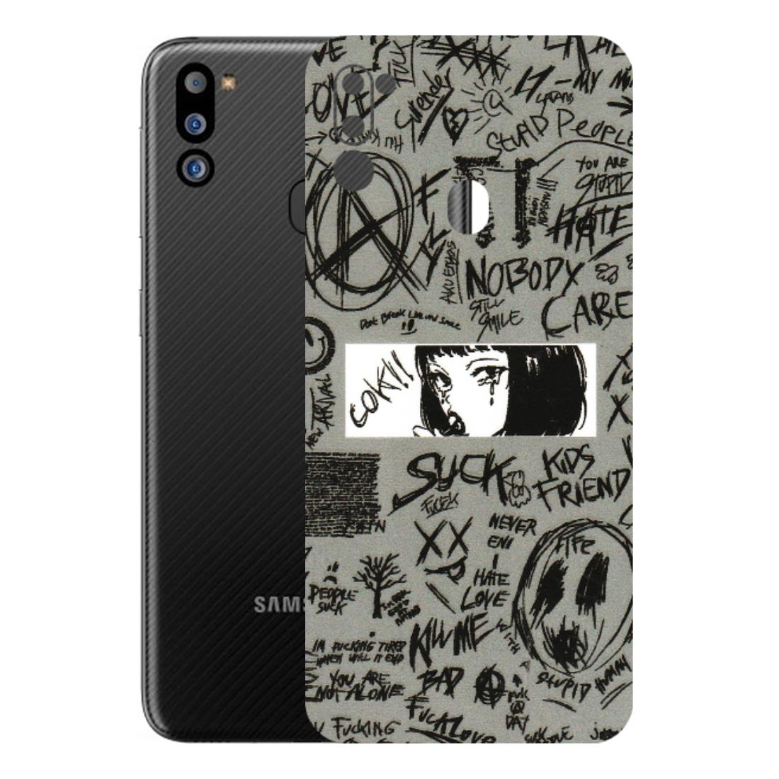 Samsung M/F/Note/Flip and C Phone Skins (All Models) - Never Have Love Anime - 3D Embossed Finish (L-260) Samsung Galaxy M21 2021