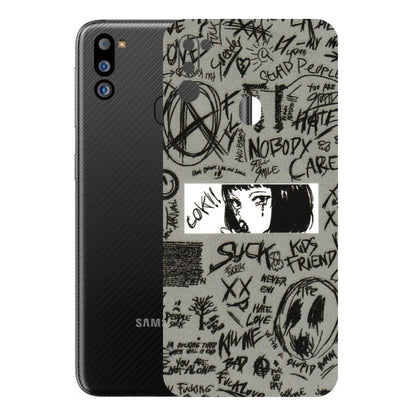 Samsung M/F/Note/Flip and C Phone Skins (All Models) - Never Have Love Anime - 3D Embossed Finish (L-260) Samsung Galaxy M21 2021